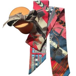 Hermes Equestrian Silk Twilly
